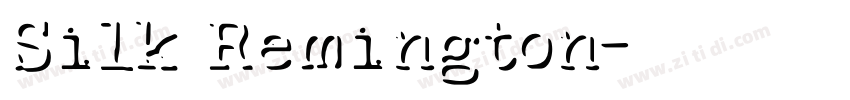 Silk Remington字体转换 Silk Remington字体转换
